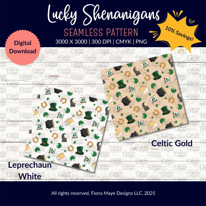 Lucky Shenanigans | PNG Seamless Patterns