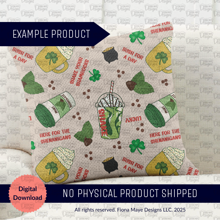 Steeped in Luck | PNG Seamless Patterns