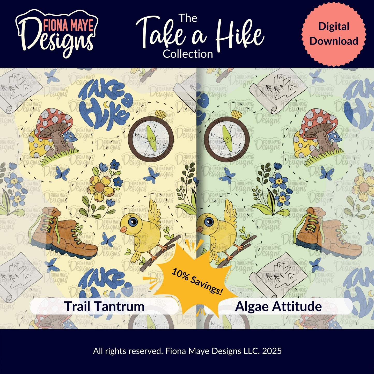 Take a Hike | PNG Seamless Pattern(s)