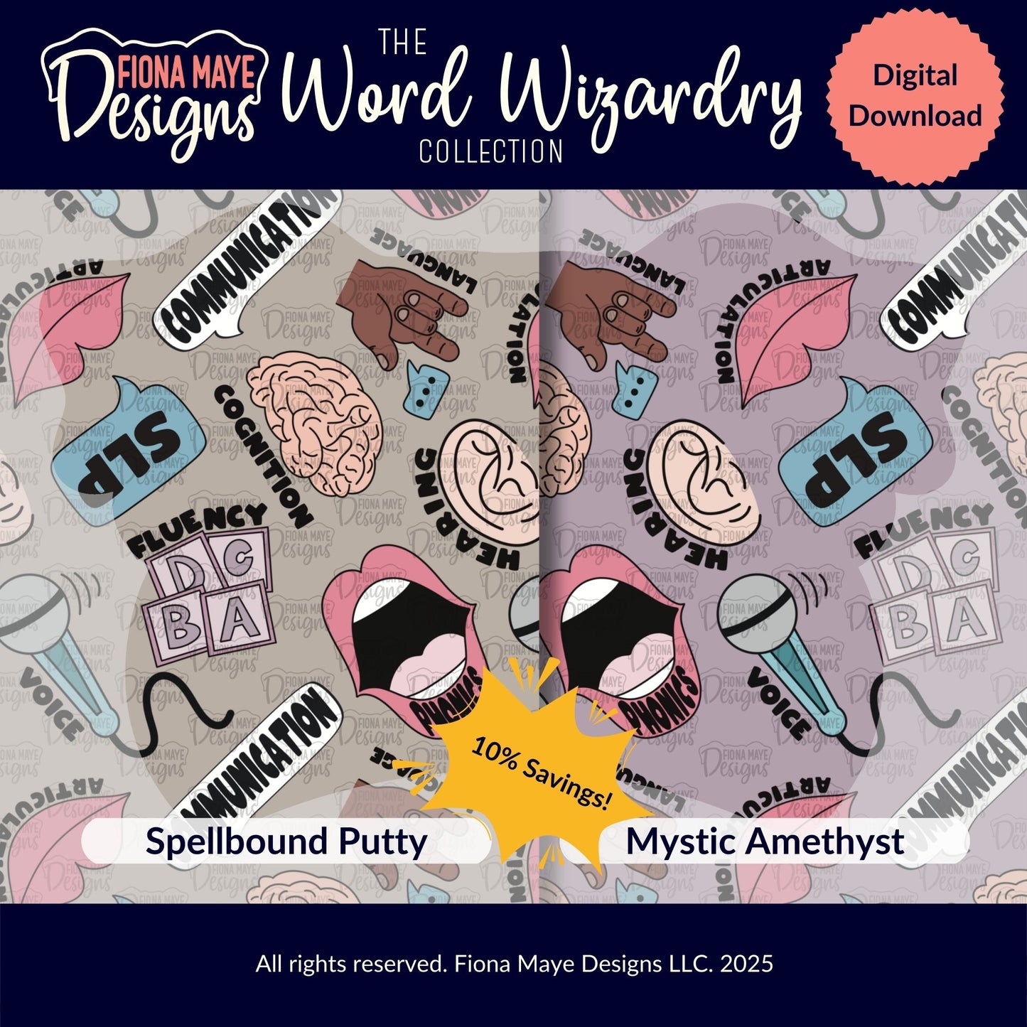 Word Wizardry | PNG Seamless Pattern(s)