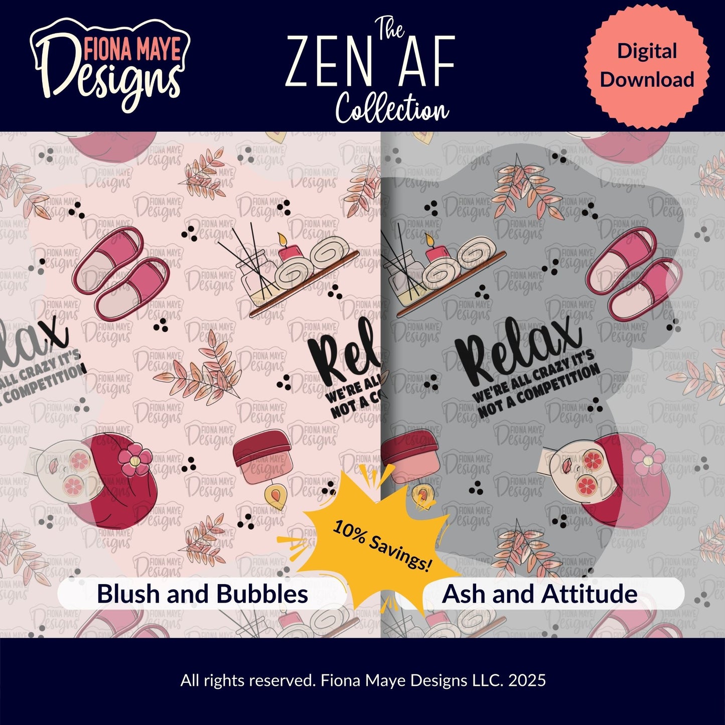 Zen AF | PNG Seamless Pattern(s)