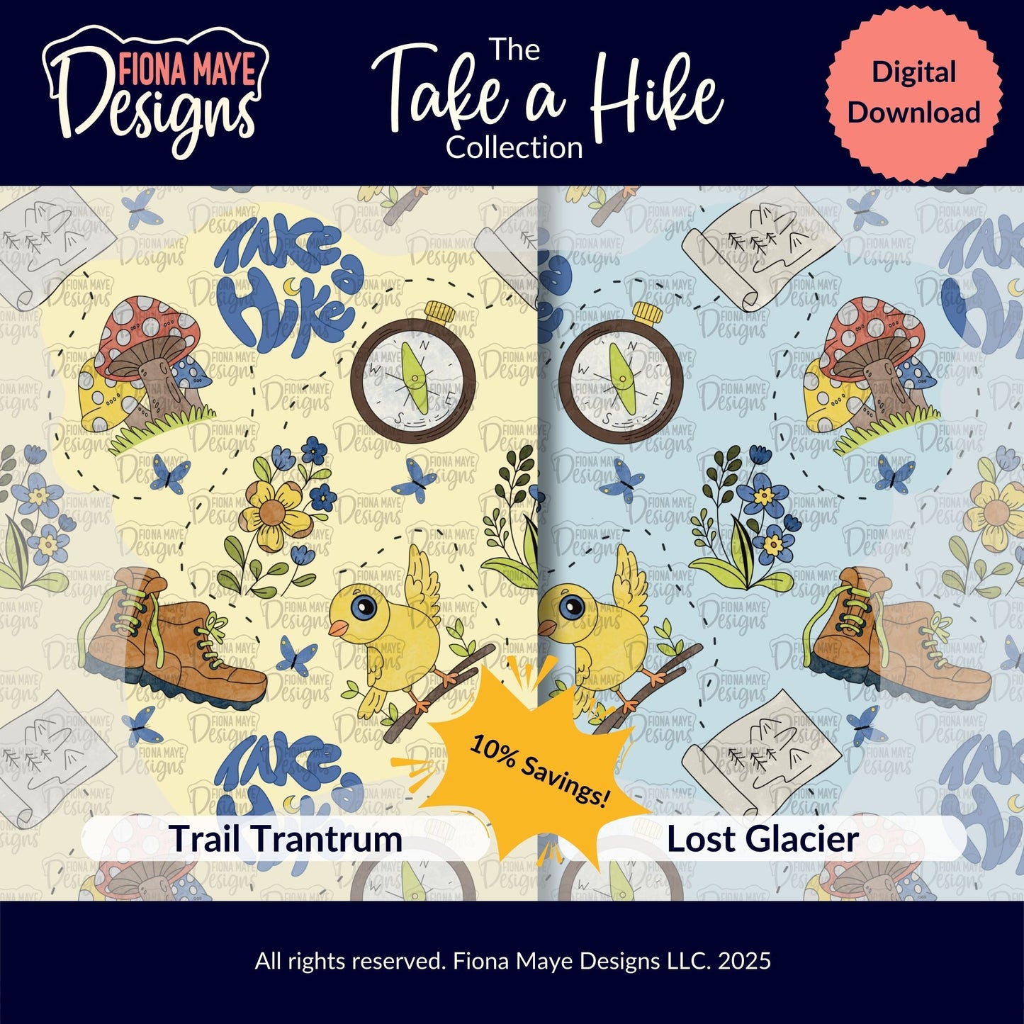 Take a Hike | PNG Seamless Pattern(s)