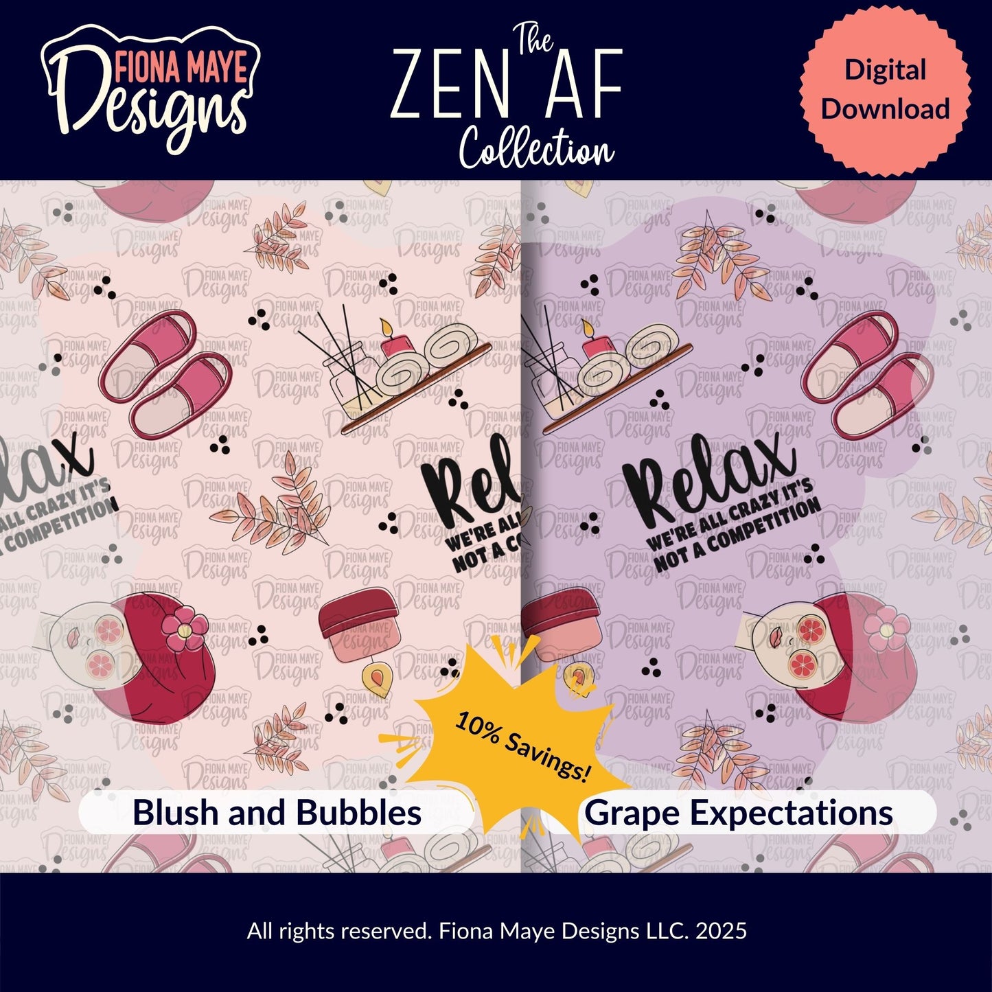 Zen AF | PNG Seamless Pattern(s)