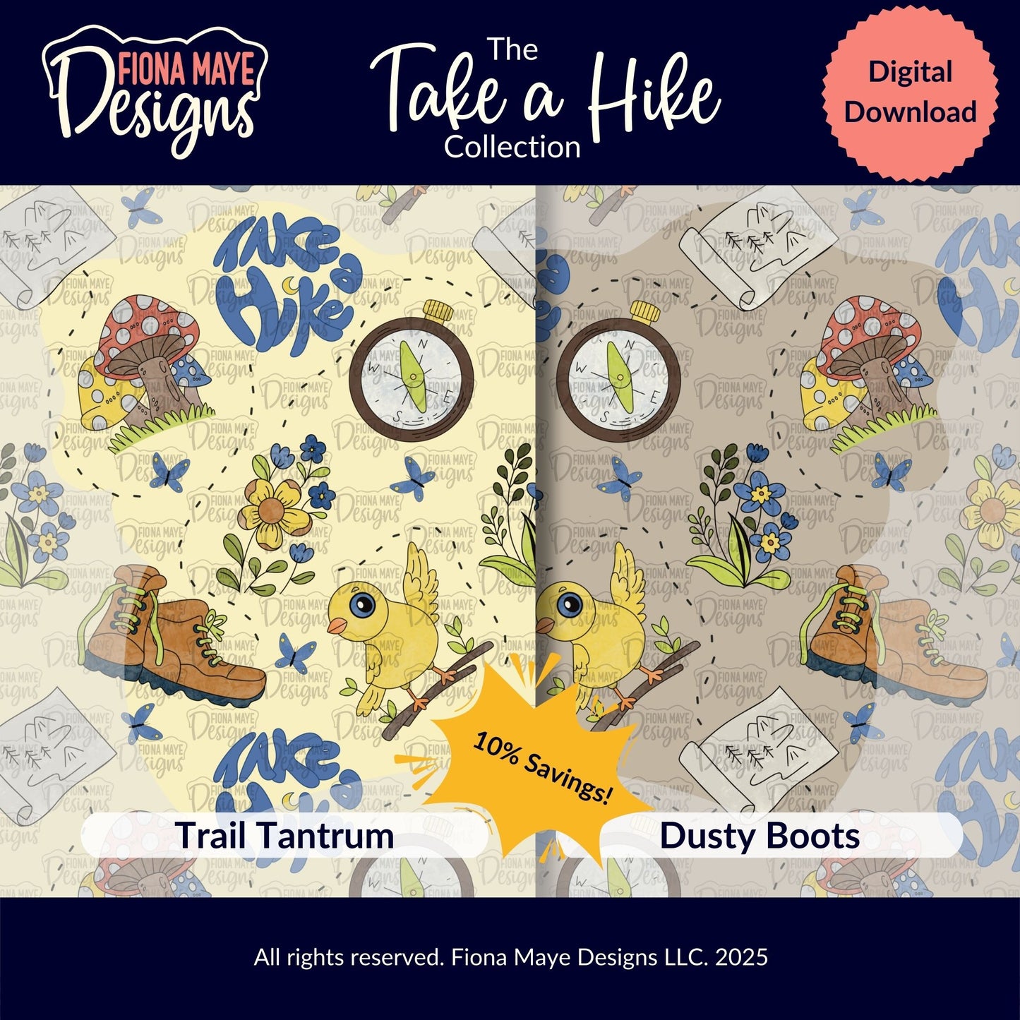Take a Hike | PNG Seamless Pattern(s)