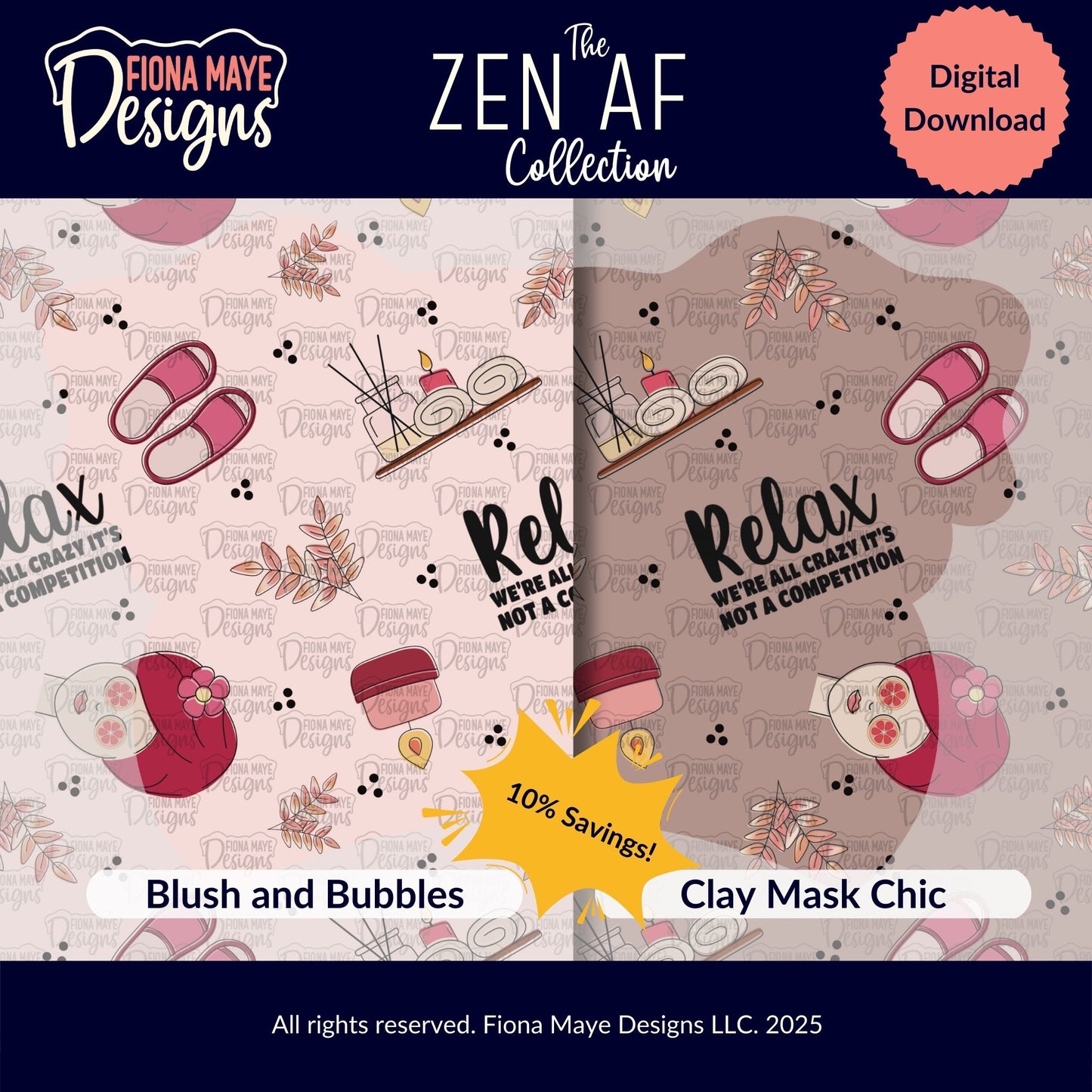 Zen AF | PNG Seamless Pattern(s)