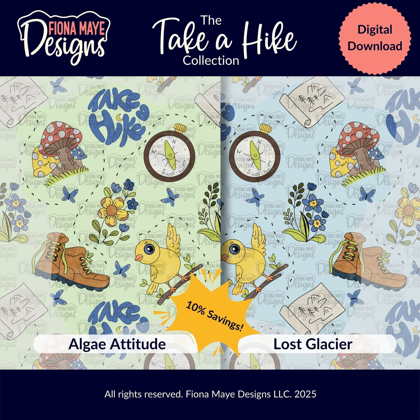 Take a Hike | PNG Seamless Pattern(s)