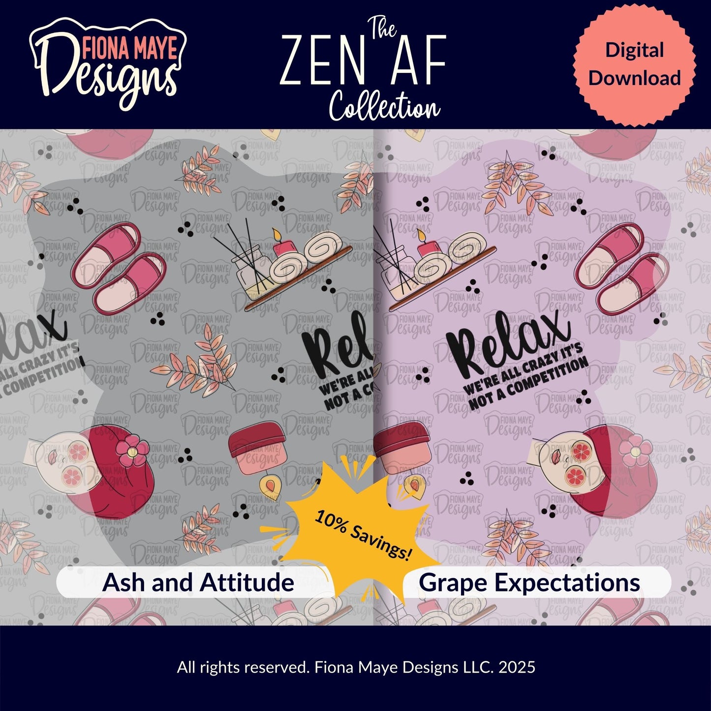 Zen AF | PNG Seamless Pattern(s)