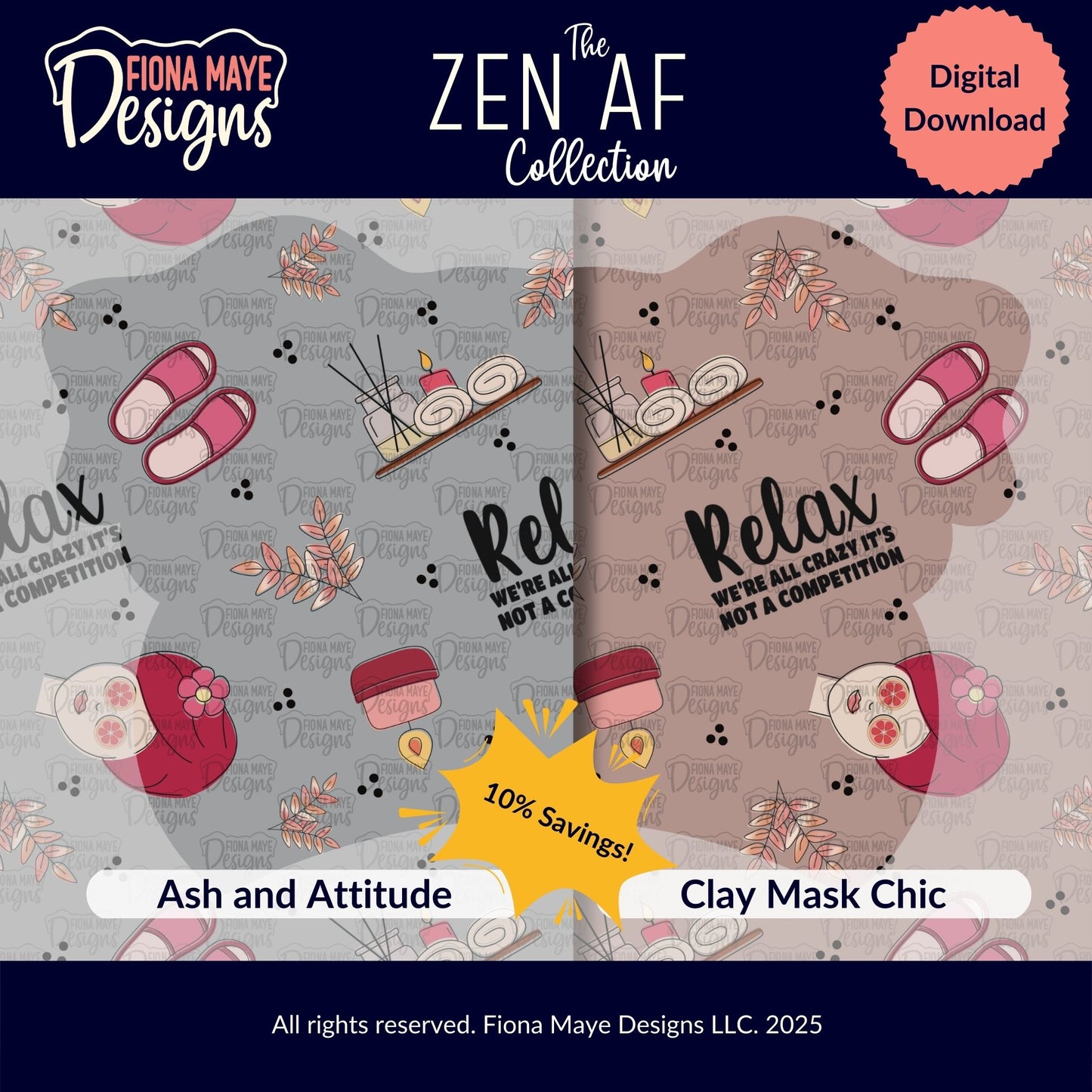 Zen AF | PNG Seamless Pattern(s)