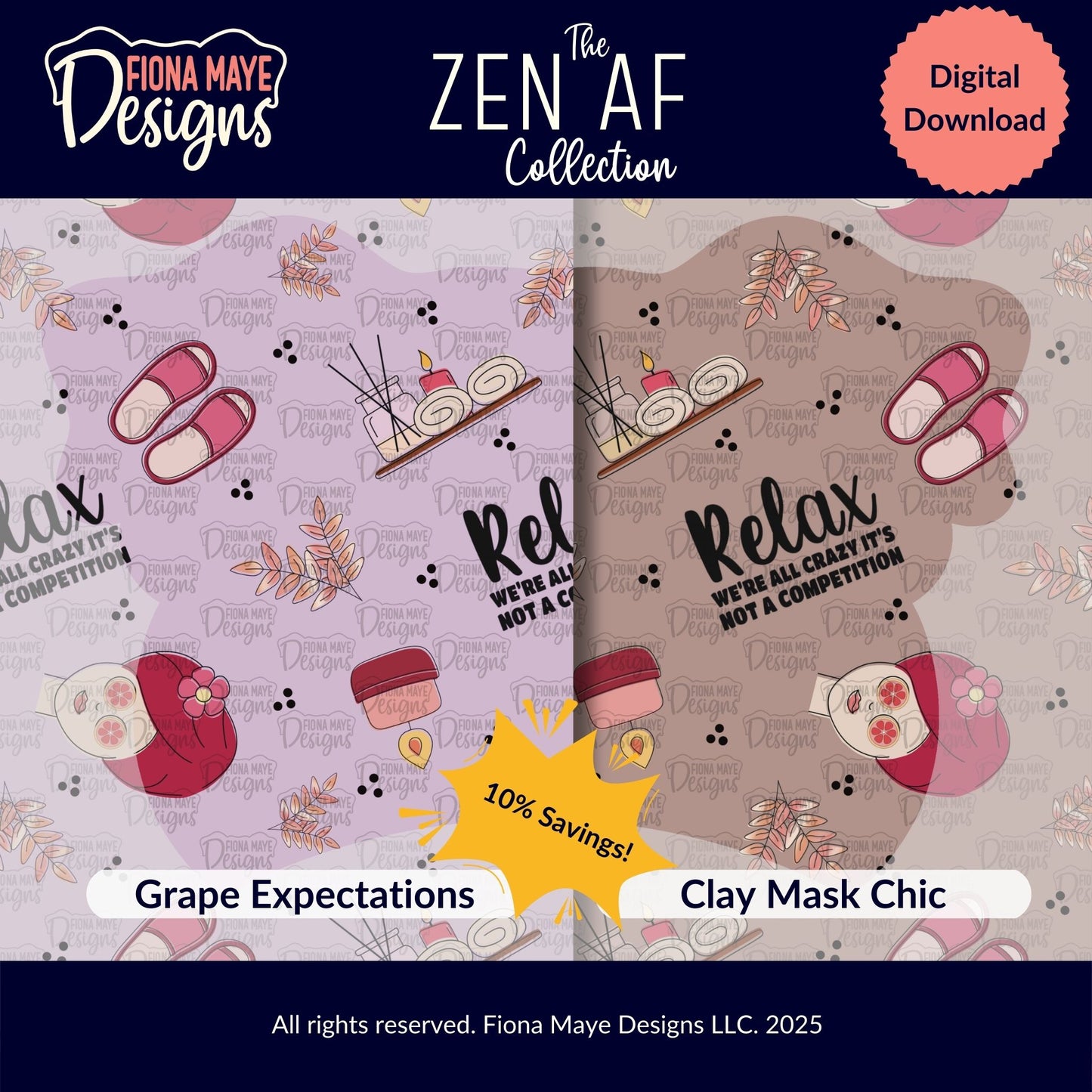 Zen AF | PNG Seamless Pattern(s)