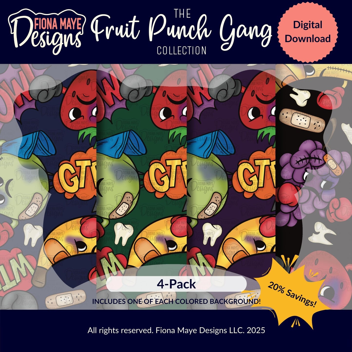 Fruit Punch Gang | Seamless Pattern