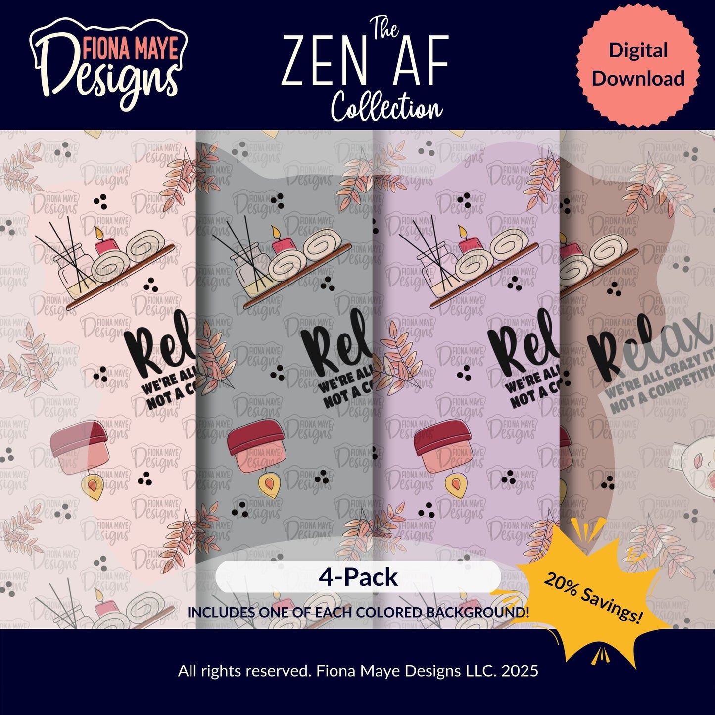 Zen AF | PNG Seamless Pattern(s)