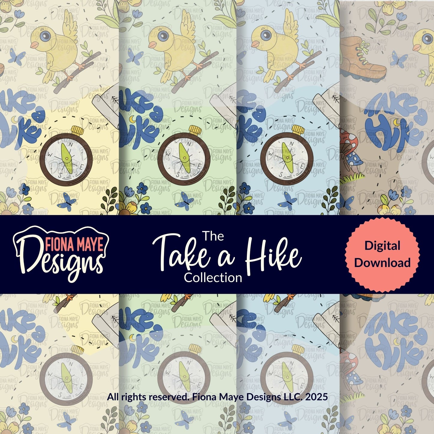 Take a Hike | PNG Seamless Pattern(s)