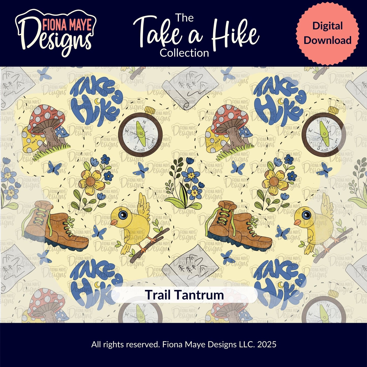 Take a Hike | PNG Seamless Pattern(s)
