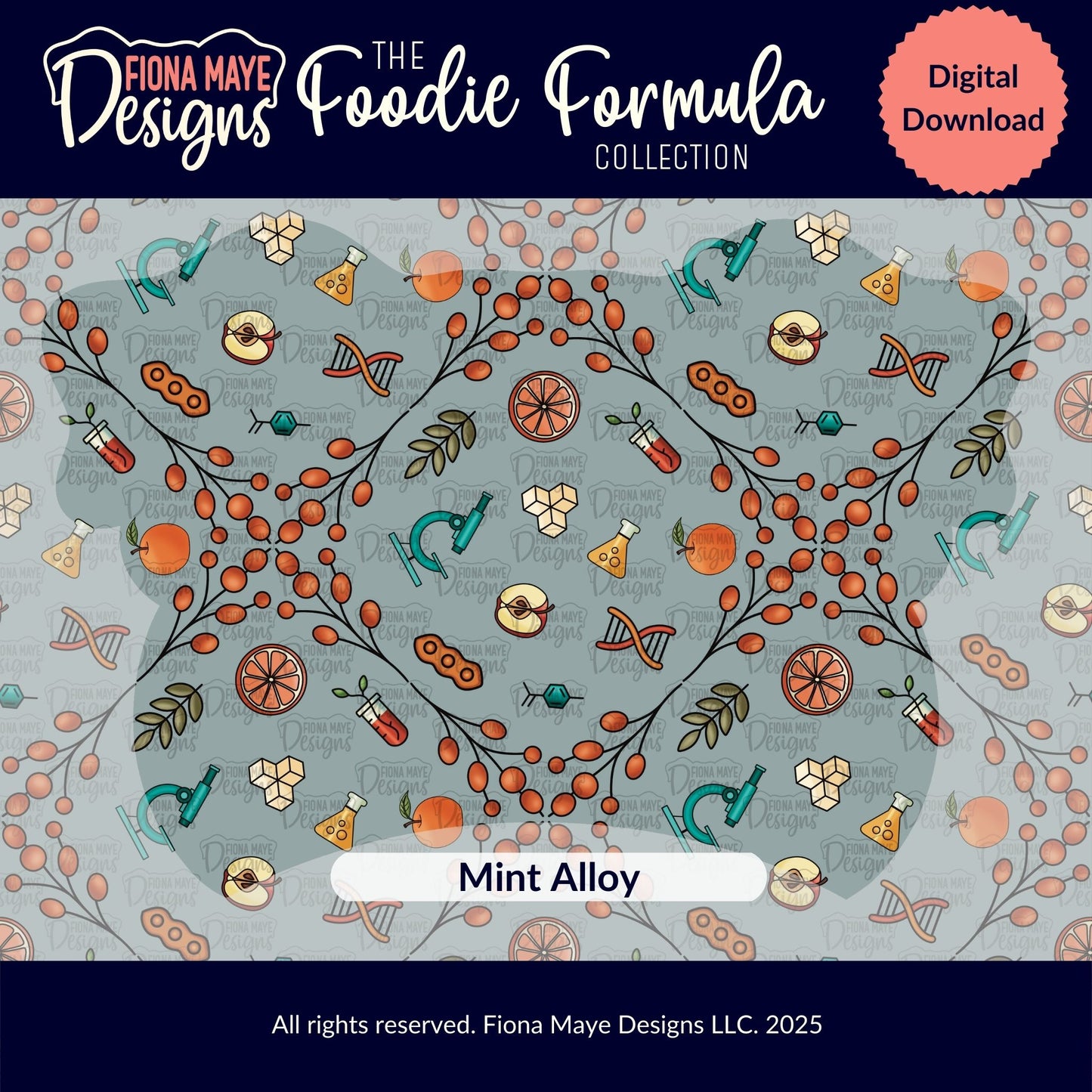 Foodie Formula | PNG Seamless Pattern(s)