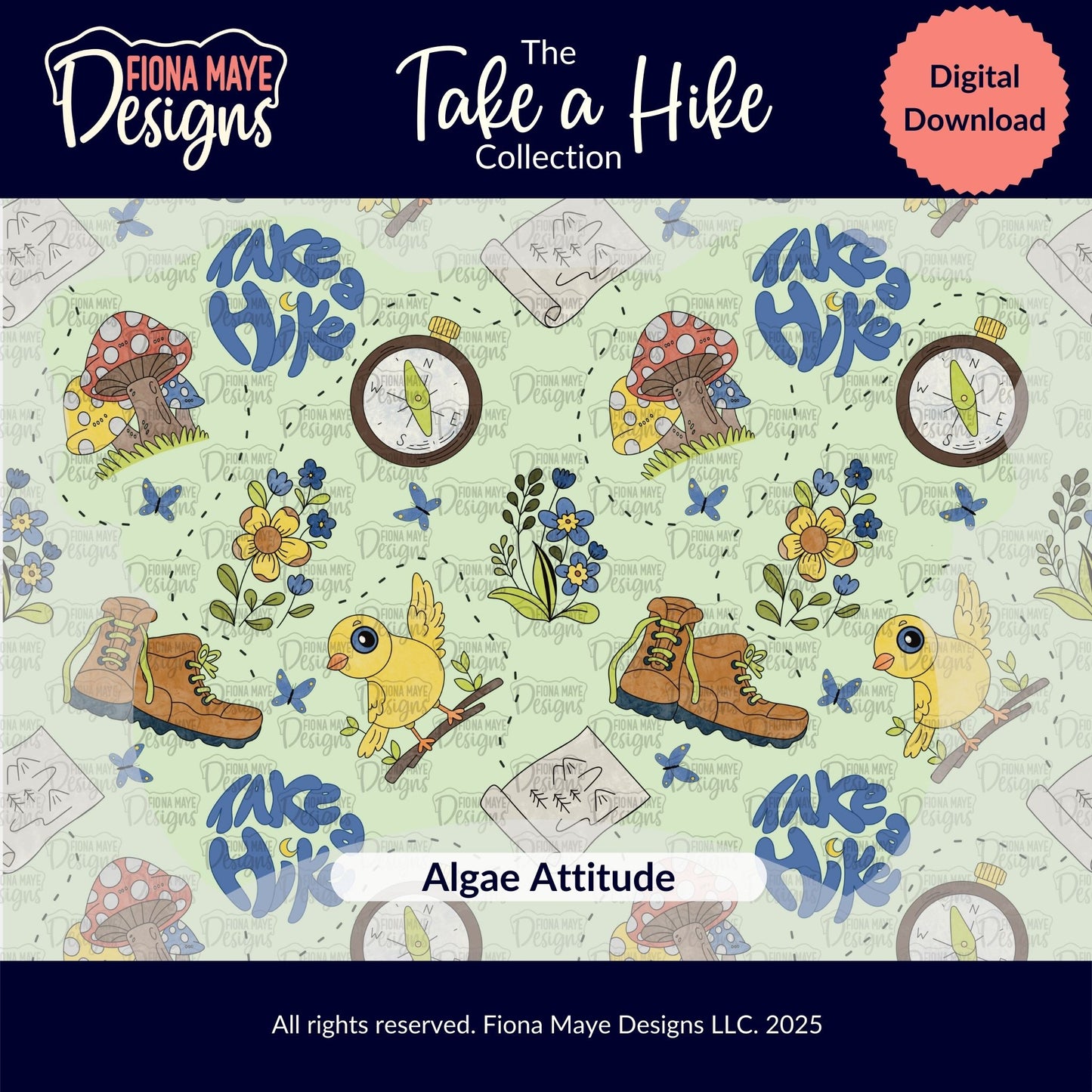 Take a Hike | PNG Seamless Pattern(s)