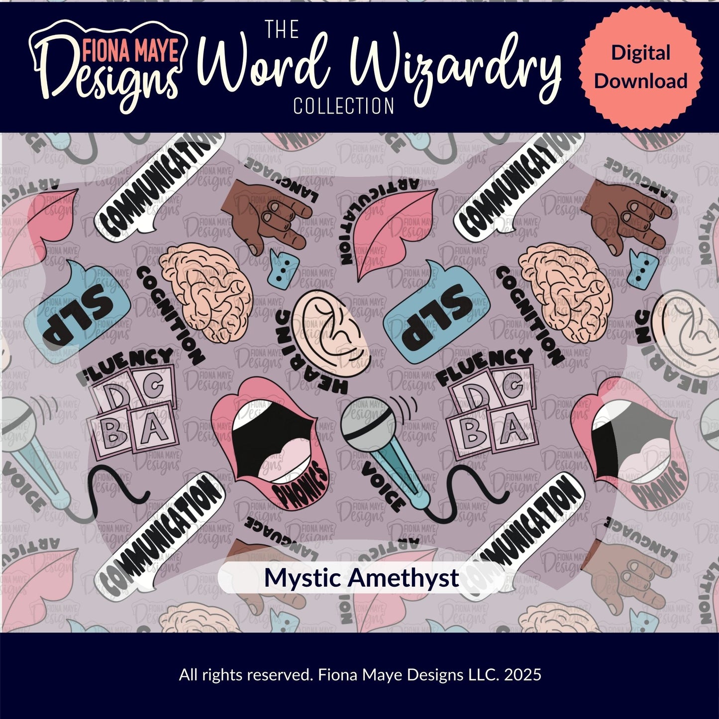 Word Wizardry | PNG Seamless Pattern(s)