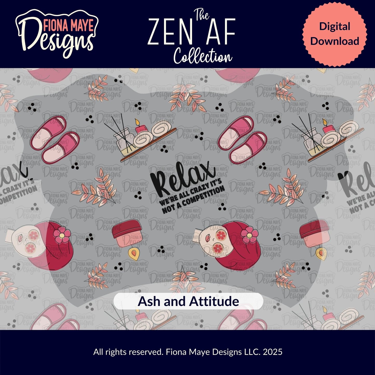Zen AF | PNG Seamless Pattern(s)