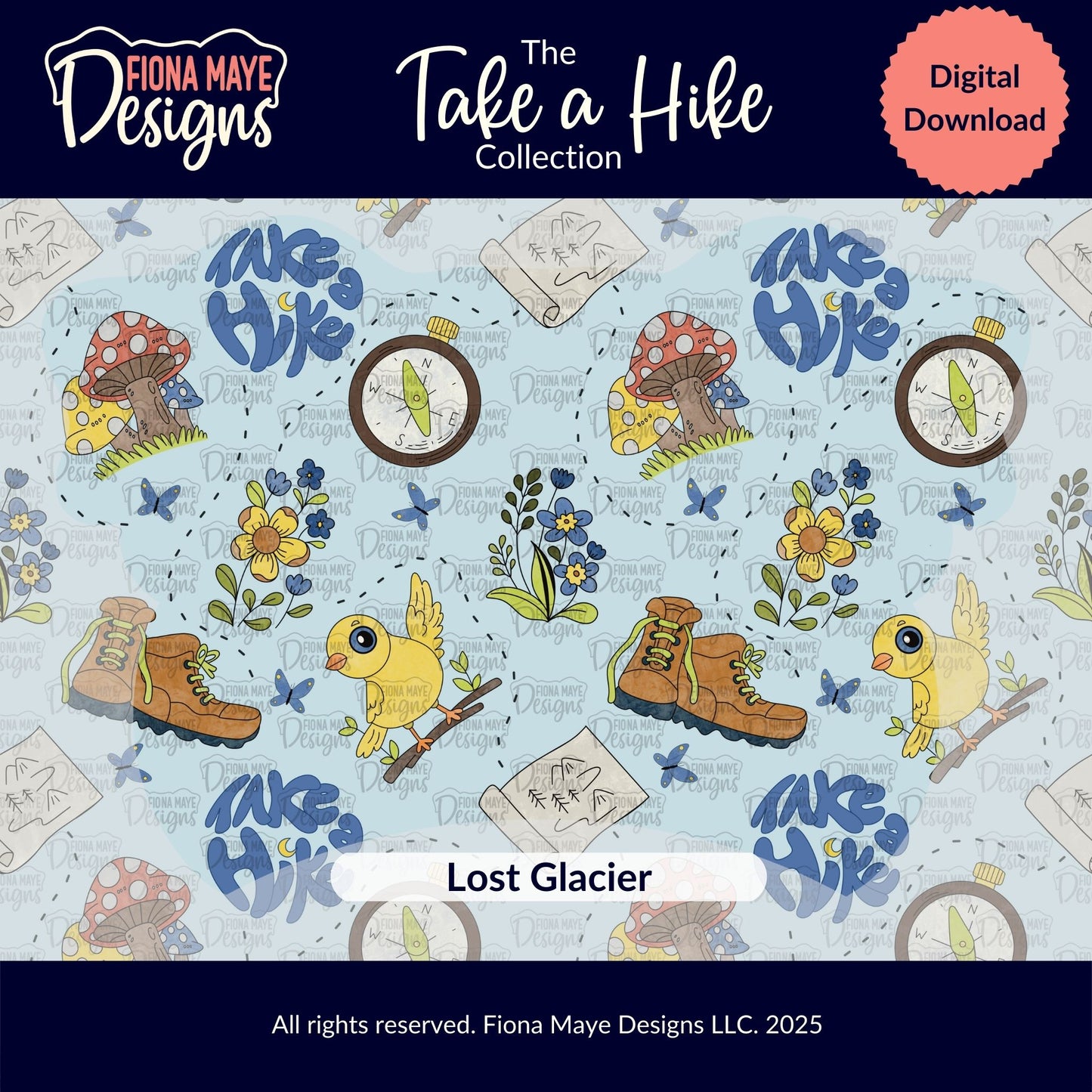 Take a Hike | PNG Seamless Pattern(s)