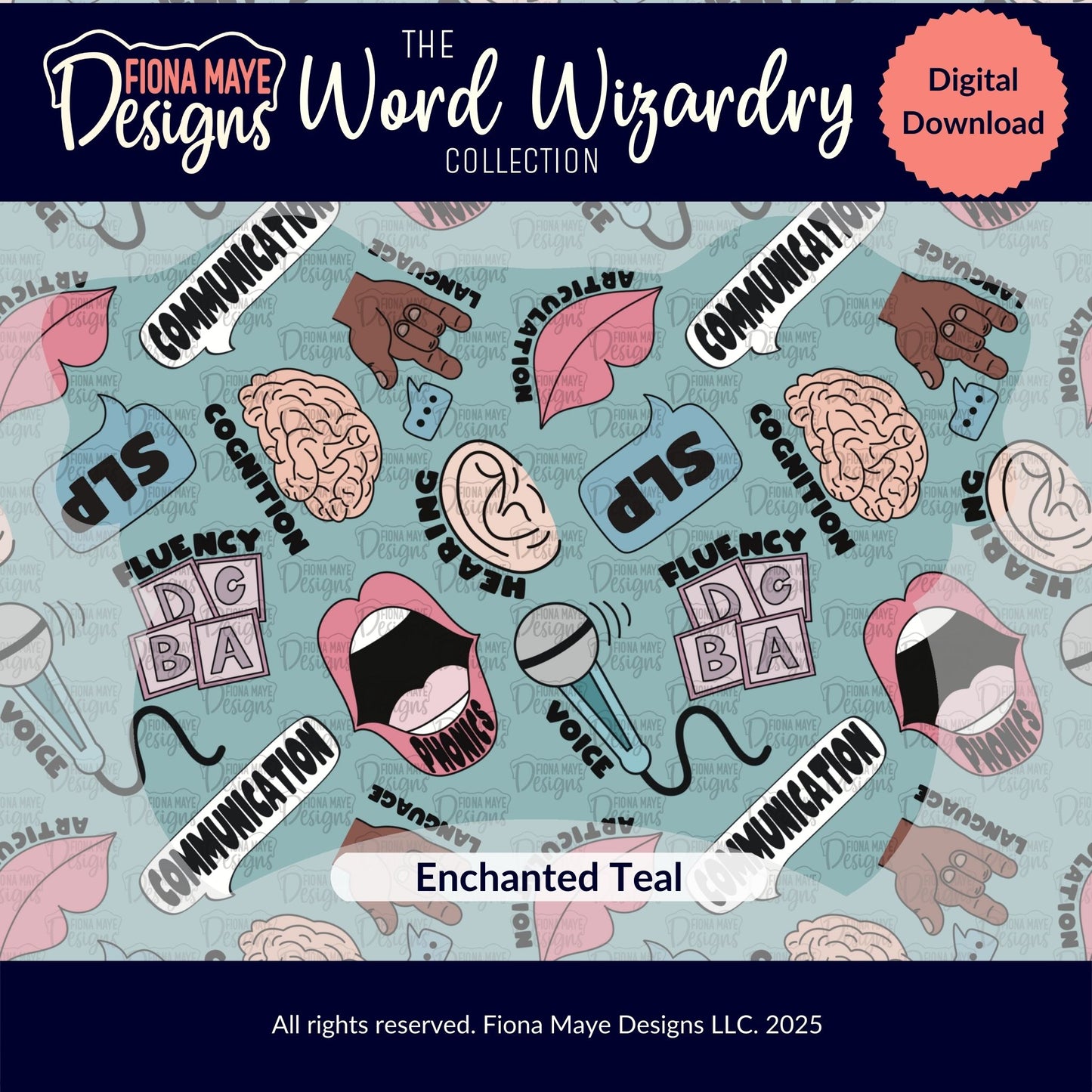 Word Wizardry | PNG Seamless Pattern(s)