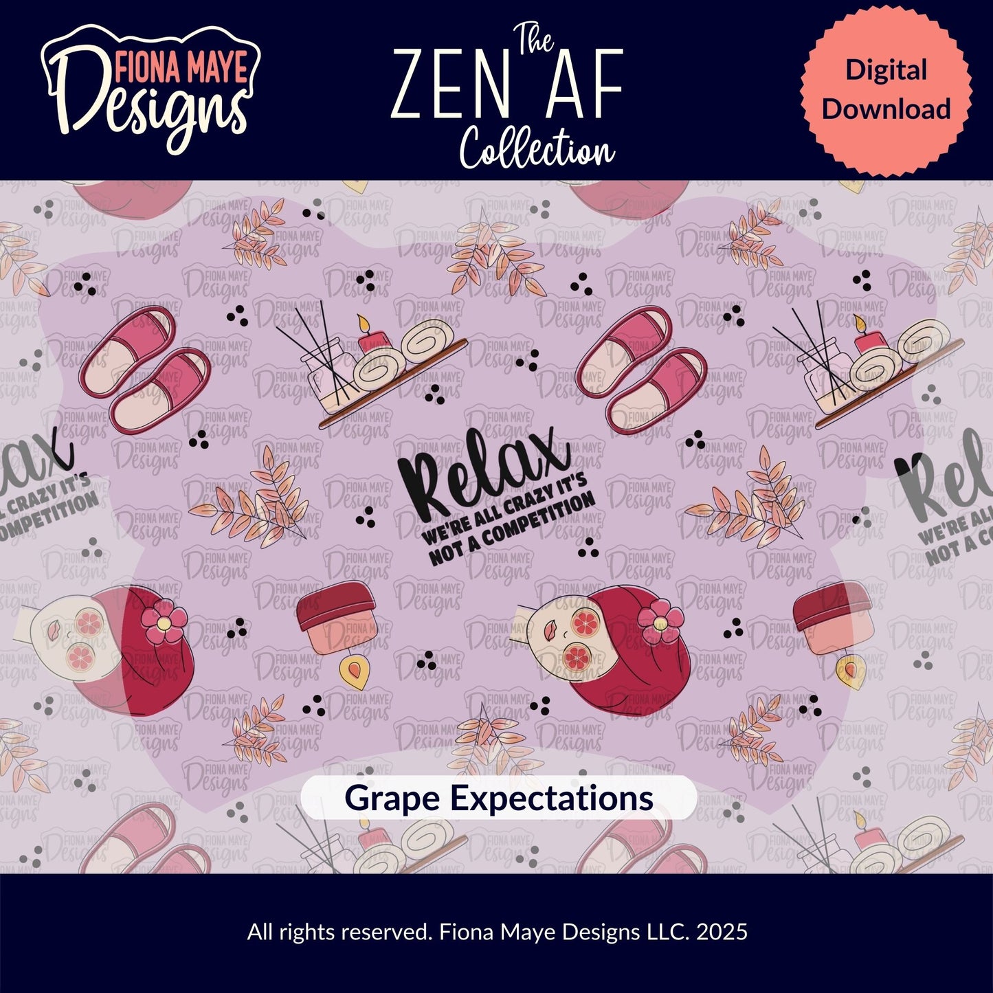 Zen AF | PNG Seamless Pattern(s)