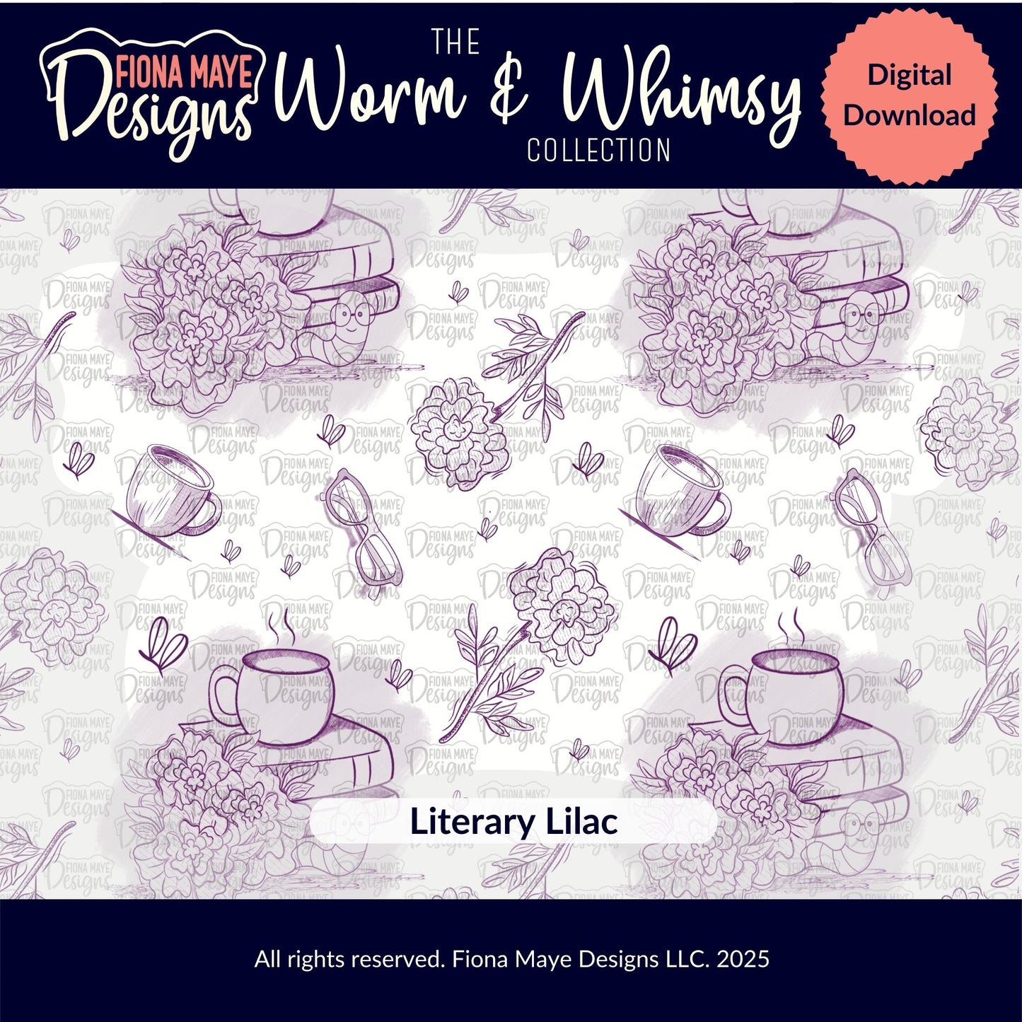 Worm Whimsy | PNG Seamless Pattern(s)