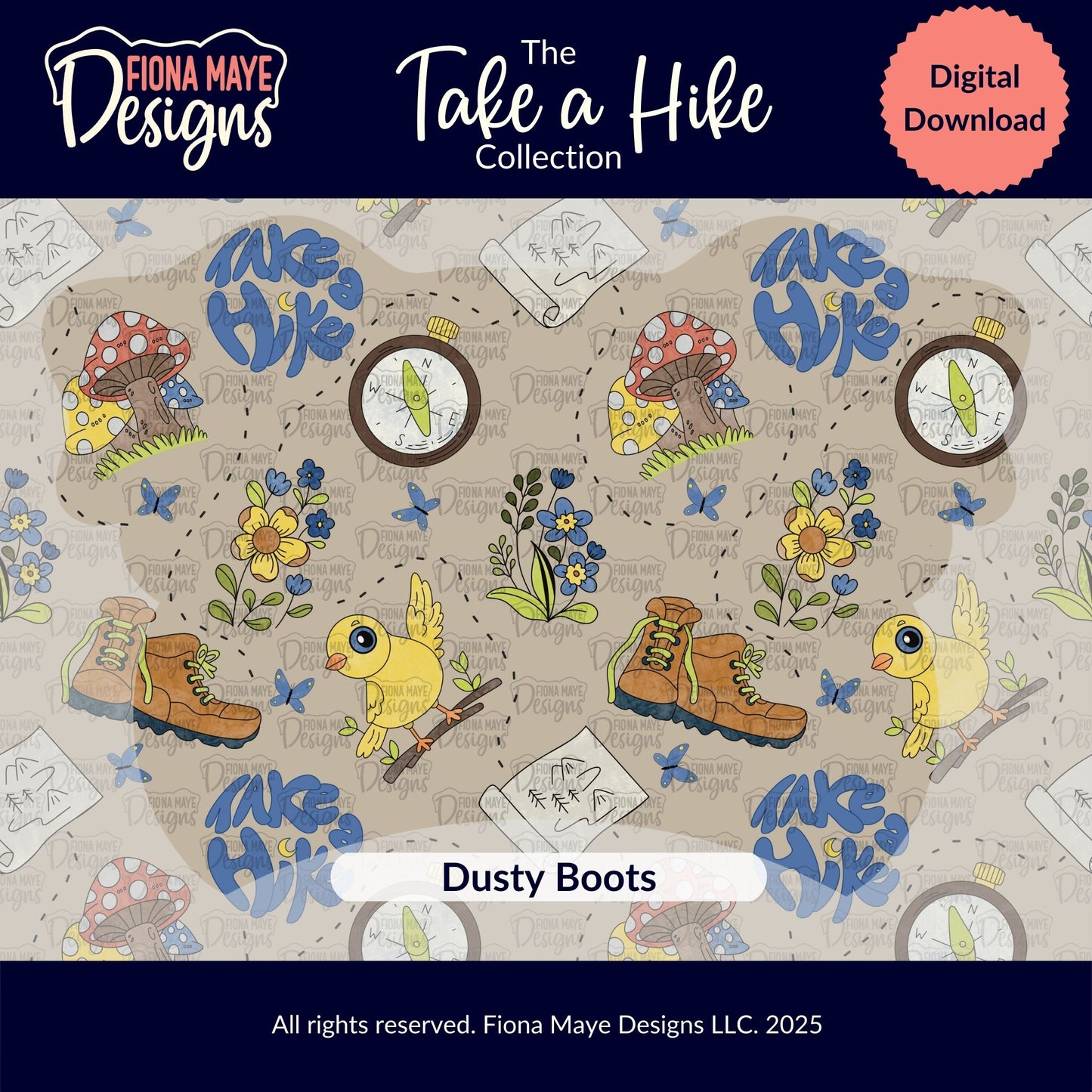 Take a Hike | PNG Seamless Pattern(s)