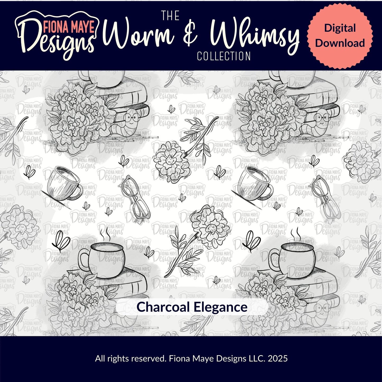 Worm Whimsy | PNG Seamless Pattern(s)