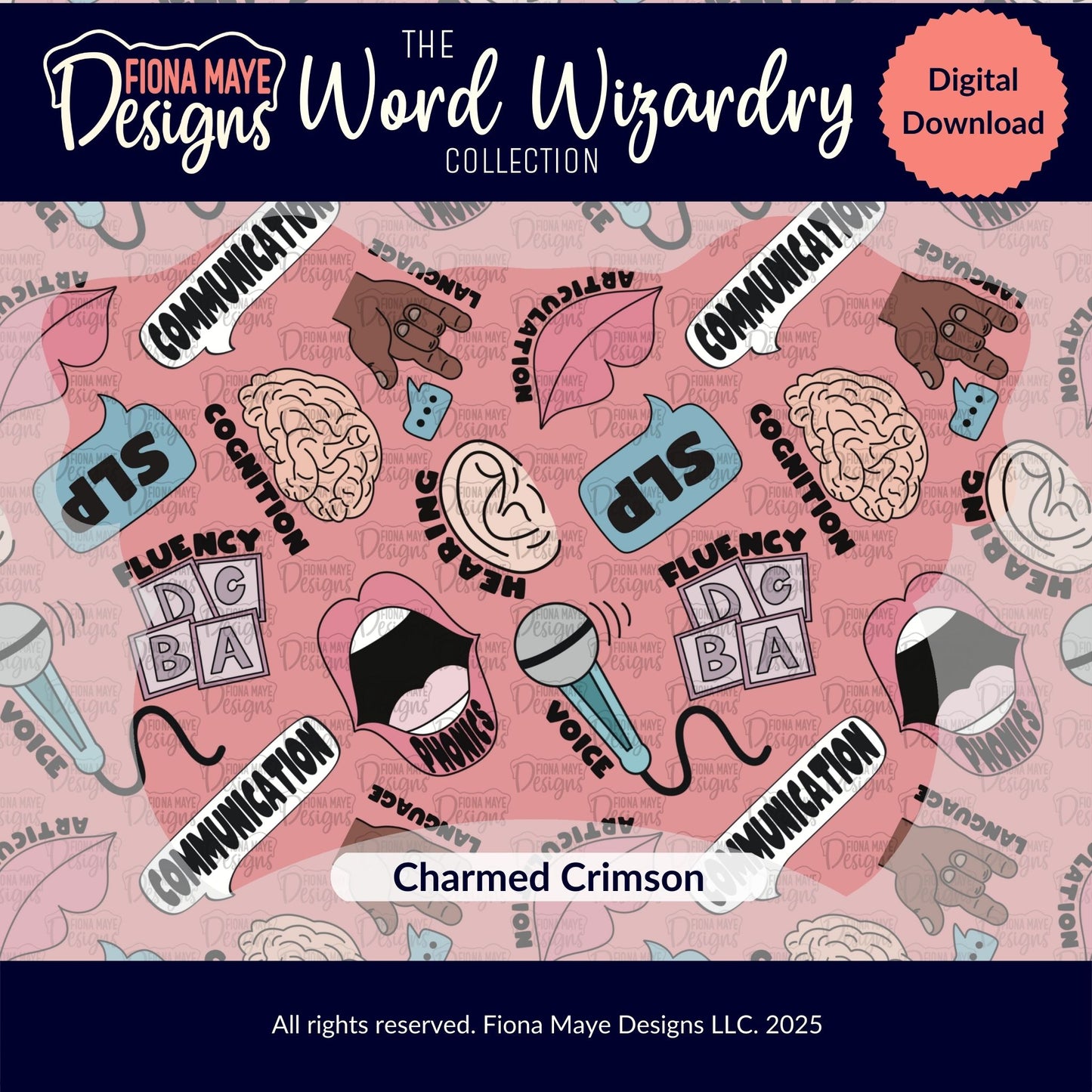 Word Wizardry | PNG Seamless Pattern(s)
