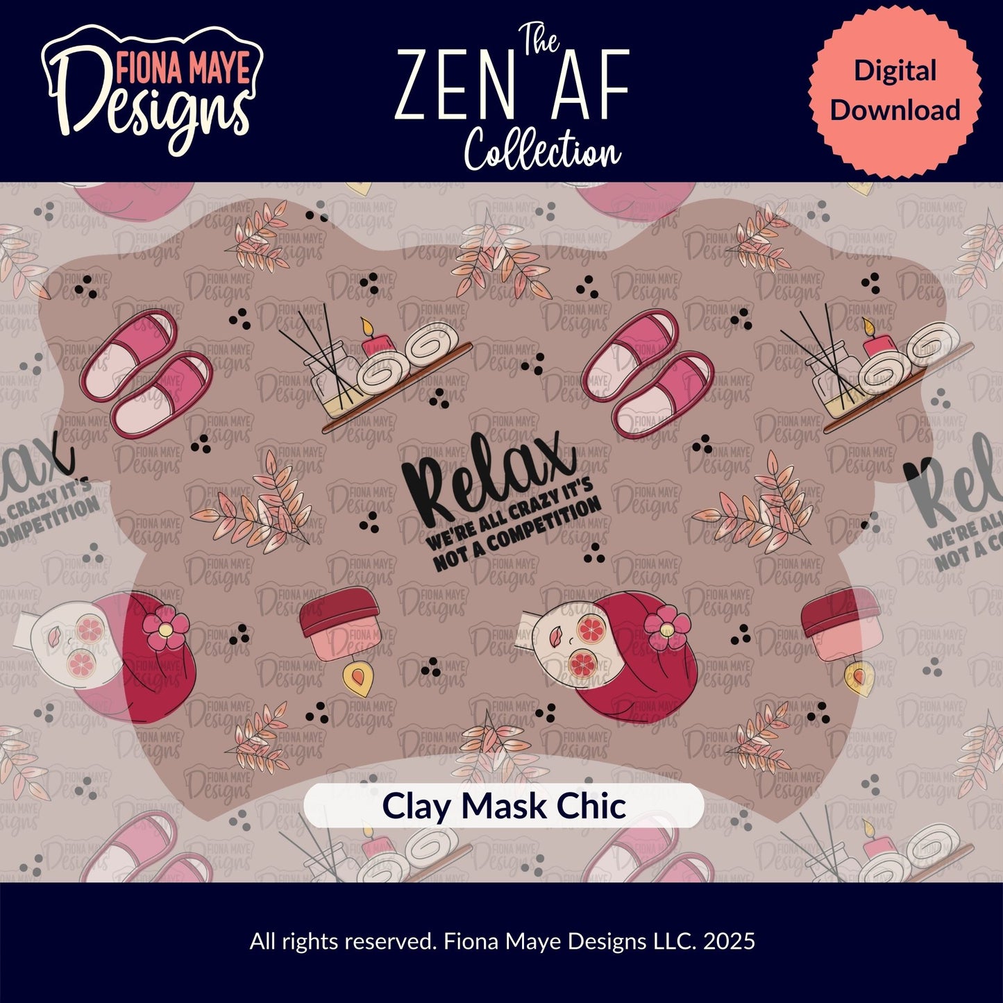 Zen AF | PNG Seamless Pattern(s)