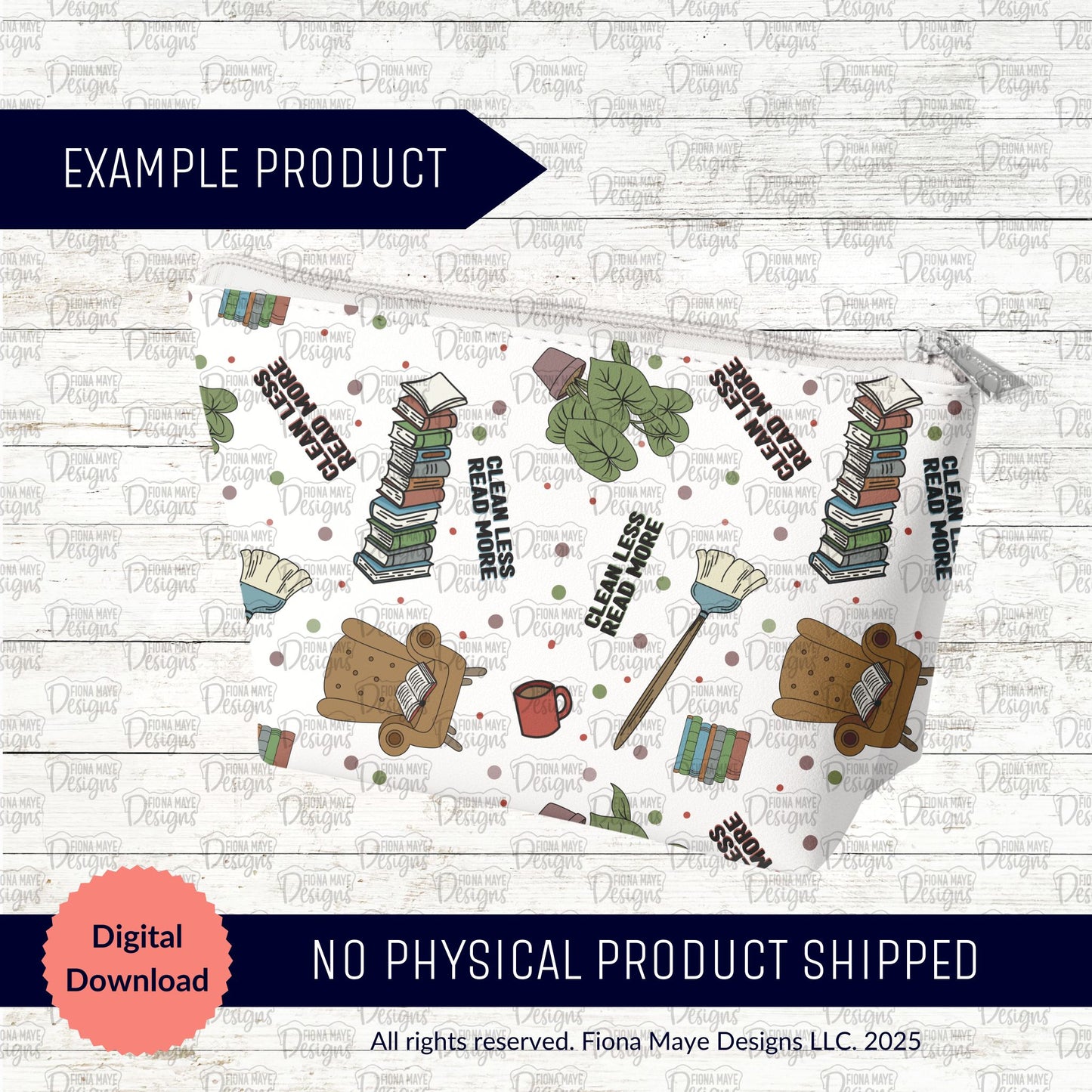 Booked & Busy | PNG Seamless Pattern(s)