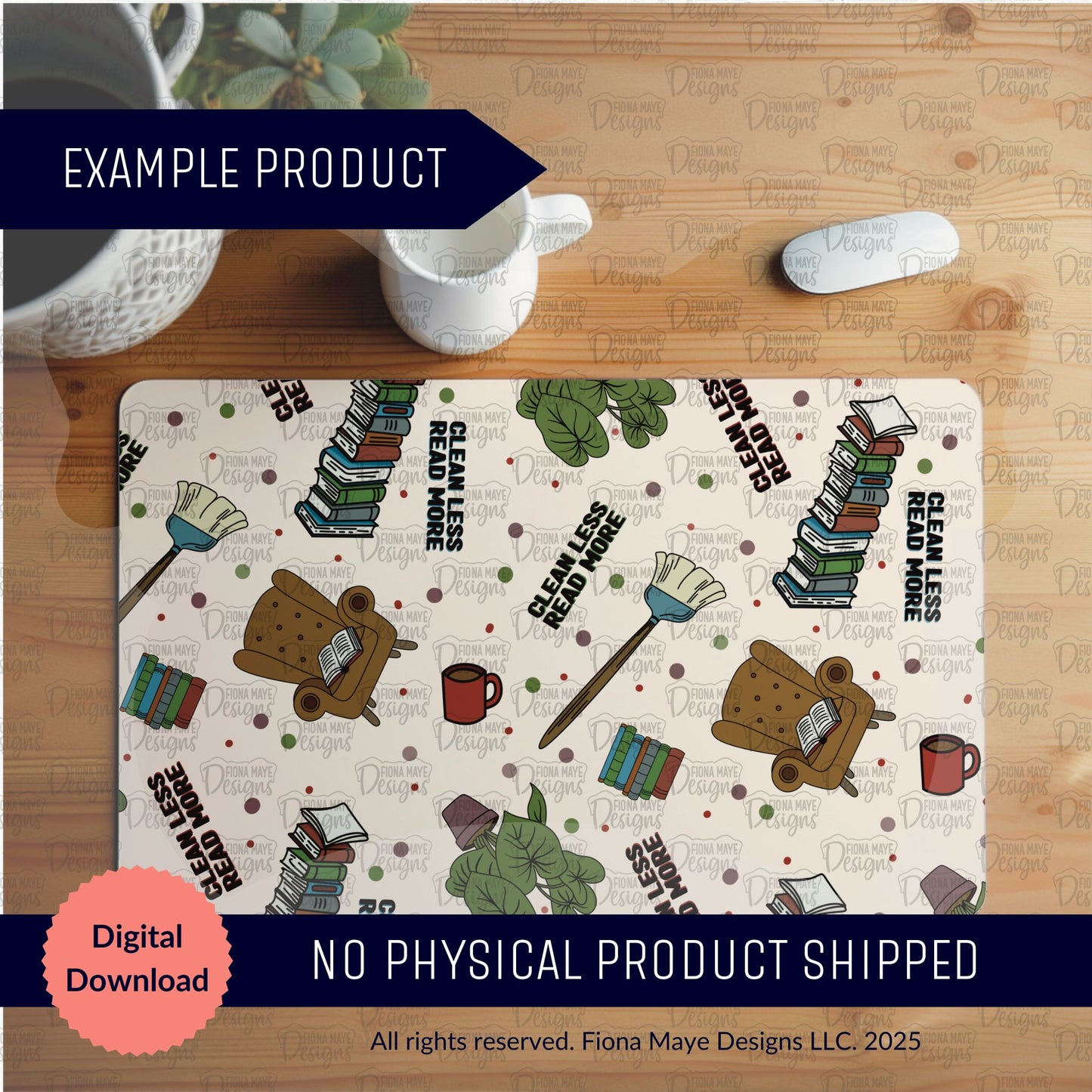 Booked & Busy | PNG Seamless Pattern(s)