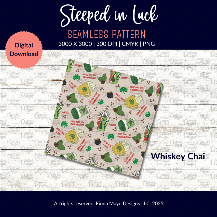Steeped in Luck | PNG Seamless Patterns