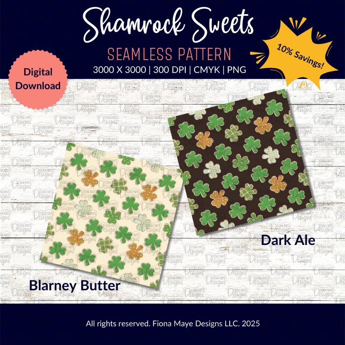 Shamrock Sweets | PNG Seamless Patterns