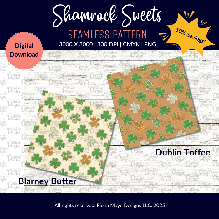 Shamrock Sweets | PNG Seamless Patterns