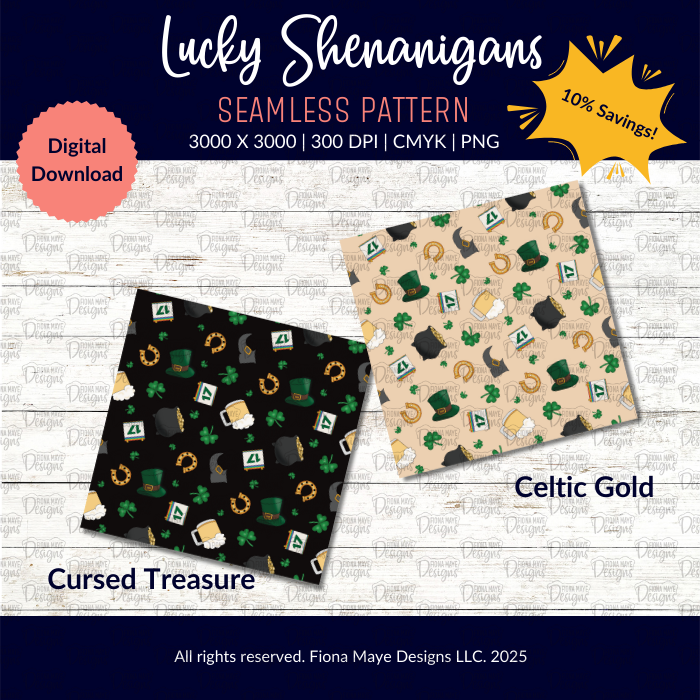 Lucky Shenanigans | PNG Seamless Patterns