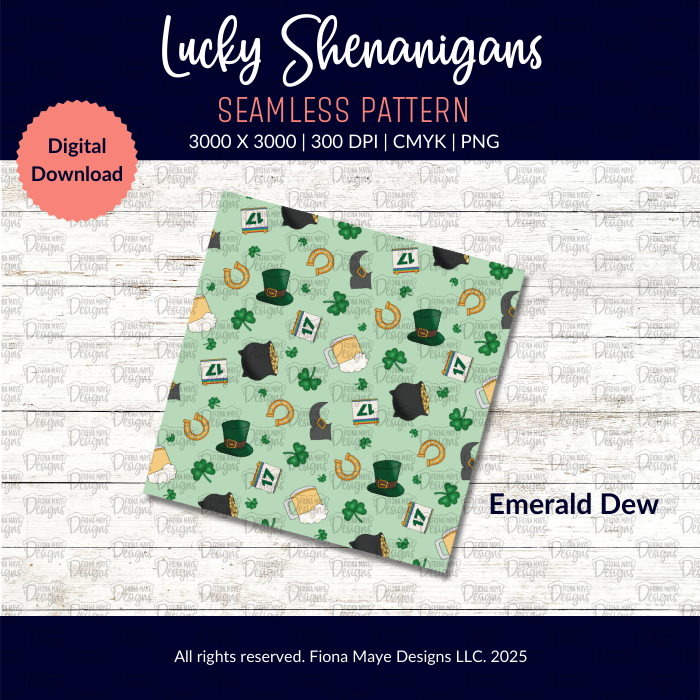 Lucky Shenanigans | PNG Seamless Patterns