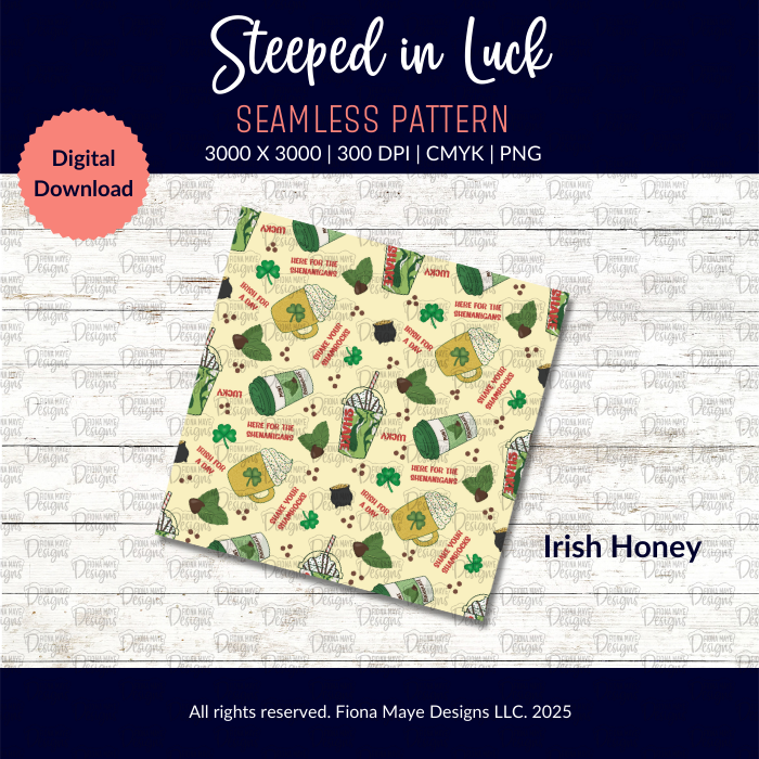 Steeped in Luck | PNG Seamless Patterns