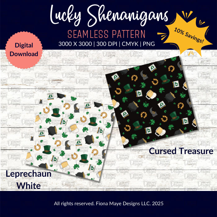 Lucky Shenanigans | PNG Seamless Patterns