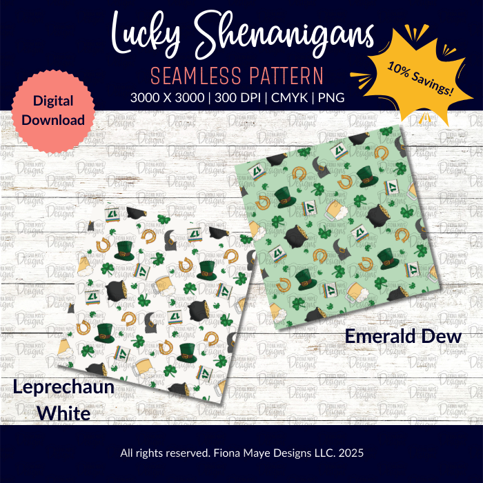 Lucky Shenanigans | PNG Seamless Patterns