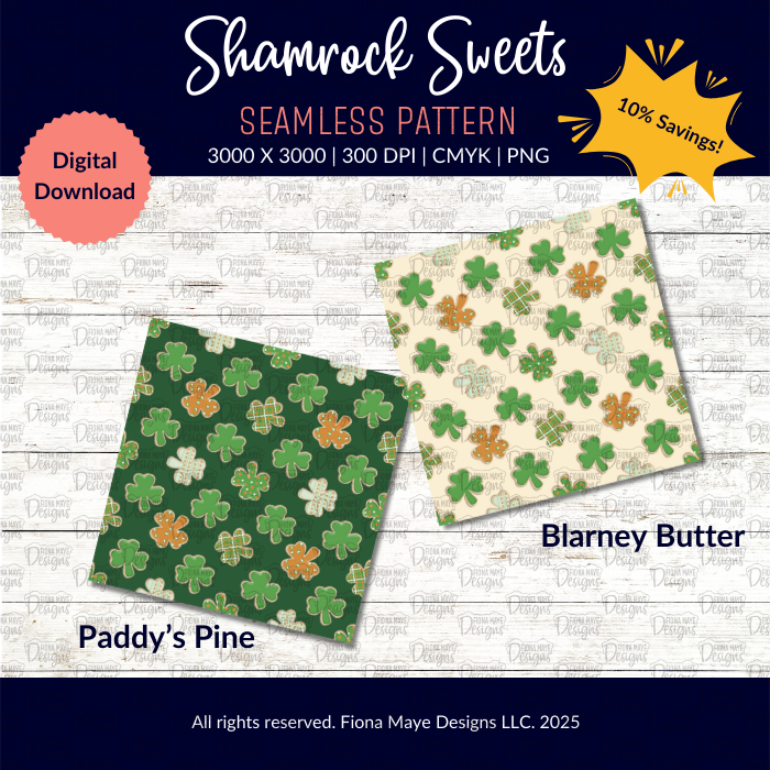 Shamrock Sweets | PNG Seamless Patterns