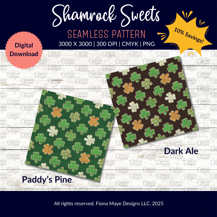 Shamrock Sweets | PNG Seamless Patterns