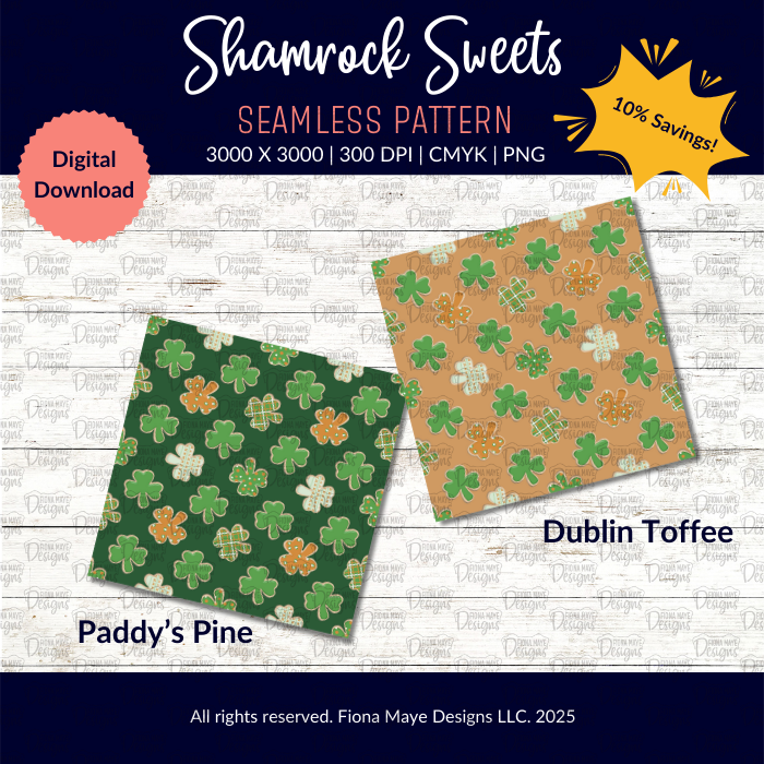 Shamrock Sweets | PNG Seamless Patterns