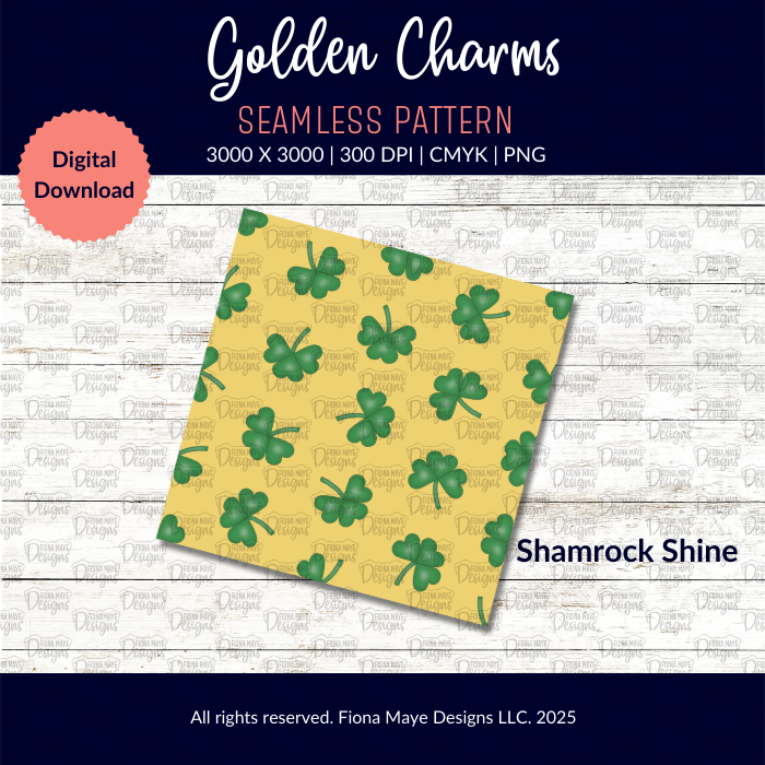 Golden Charms | PNG Seamless Patterns