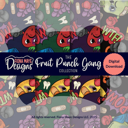Fruit Punch Gang | Seamless Pattern