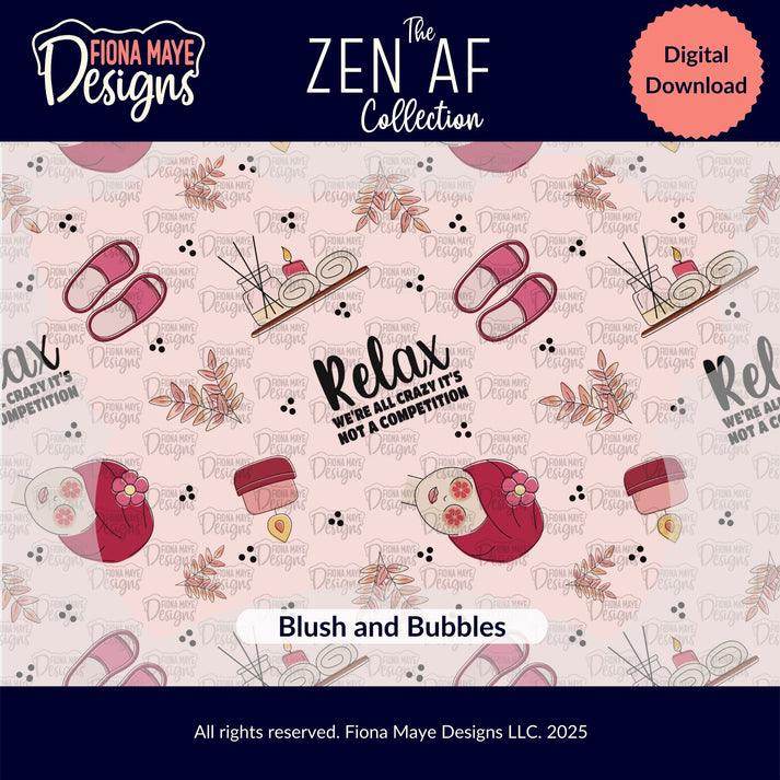 Zen AF | PNG Seamless Pattern(s) – Fiona Maye Designs
