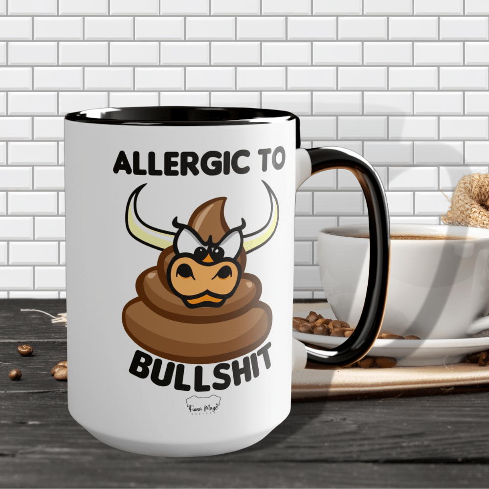 Allergic to Bullshit Coffee Mug (15oz)