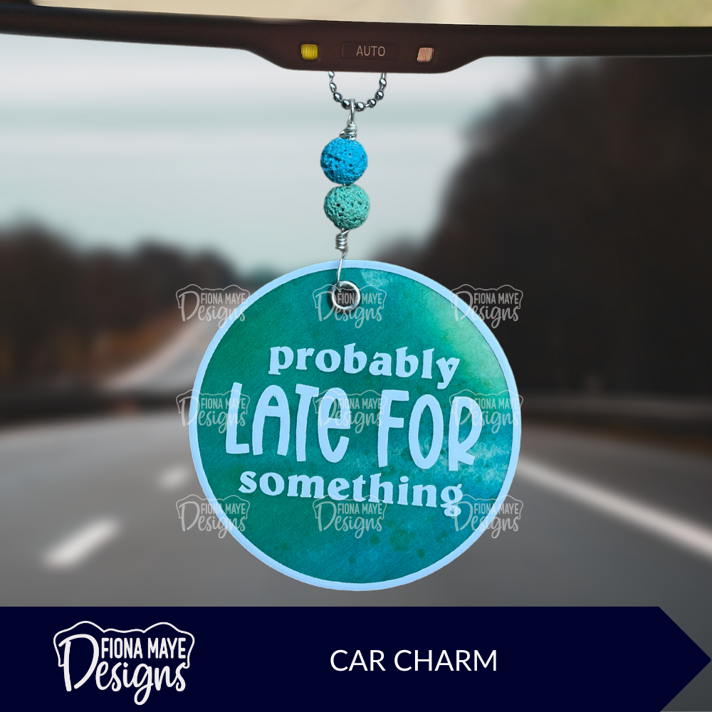 Probably Late for Something | Car Charm